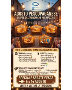 L’Agosto Pescopaganese: La Magia del Piazzino, i Sapori della Tradizione e l’Incontro della Nostra Comunità